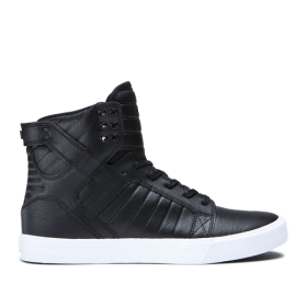 Tenis Altos Supra SKYTOP Hombre Negras/Blancas (MX-18246)